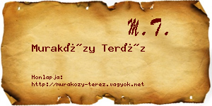 Muraközy Teréz névjegykártya